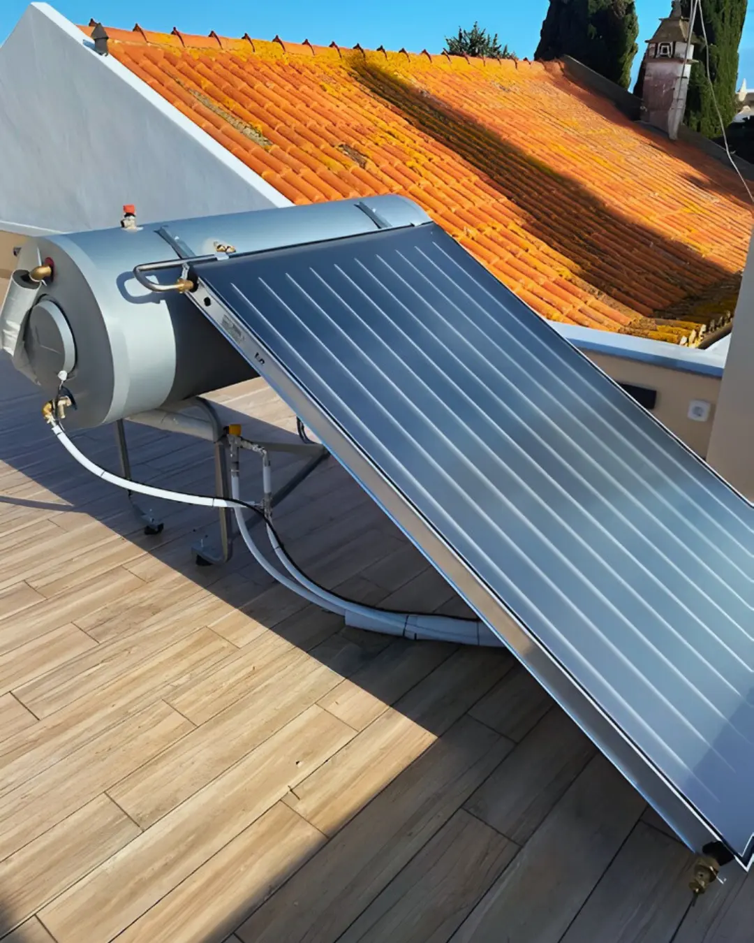 Solar thermal system repair in Luz, Algarve